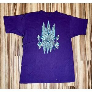 Vintage 1996 Gecko Hawaii burgundy Tshirt